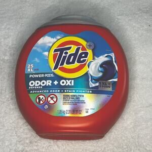 Tide Power Pods Laundry Detergent Odor Plus Oxi XL 25 Count